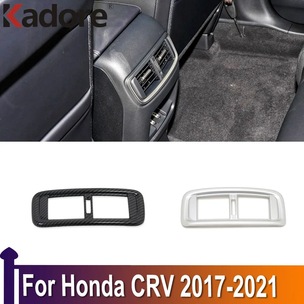 

Подлокотник для Honda CRV CR-V 2017-2020 2021, Задняя Крышка вентиляционного отверстия, отделка выхода переменного тока, декоративные аксессуары для интерьера автомобиля