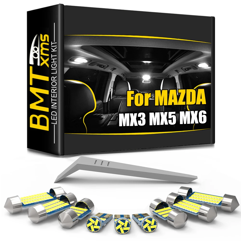 BMTxms светодиодная интерьерная с Canbus Набор для Mazda MX3 MX6 MX5 Miata NA NB NC ND 1992 1996 1998 2002 2005 2008 2011 2015 2013