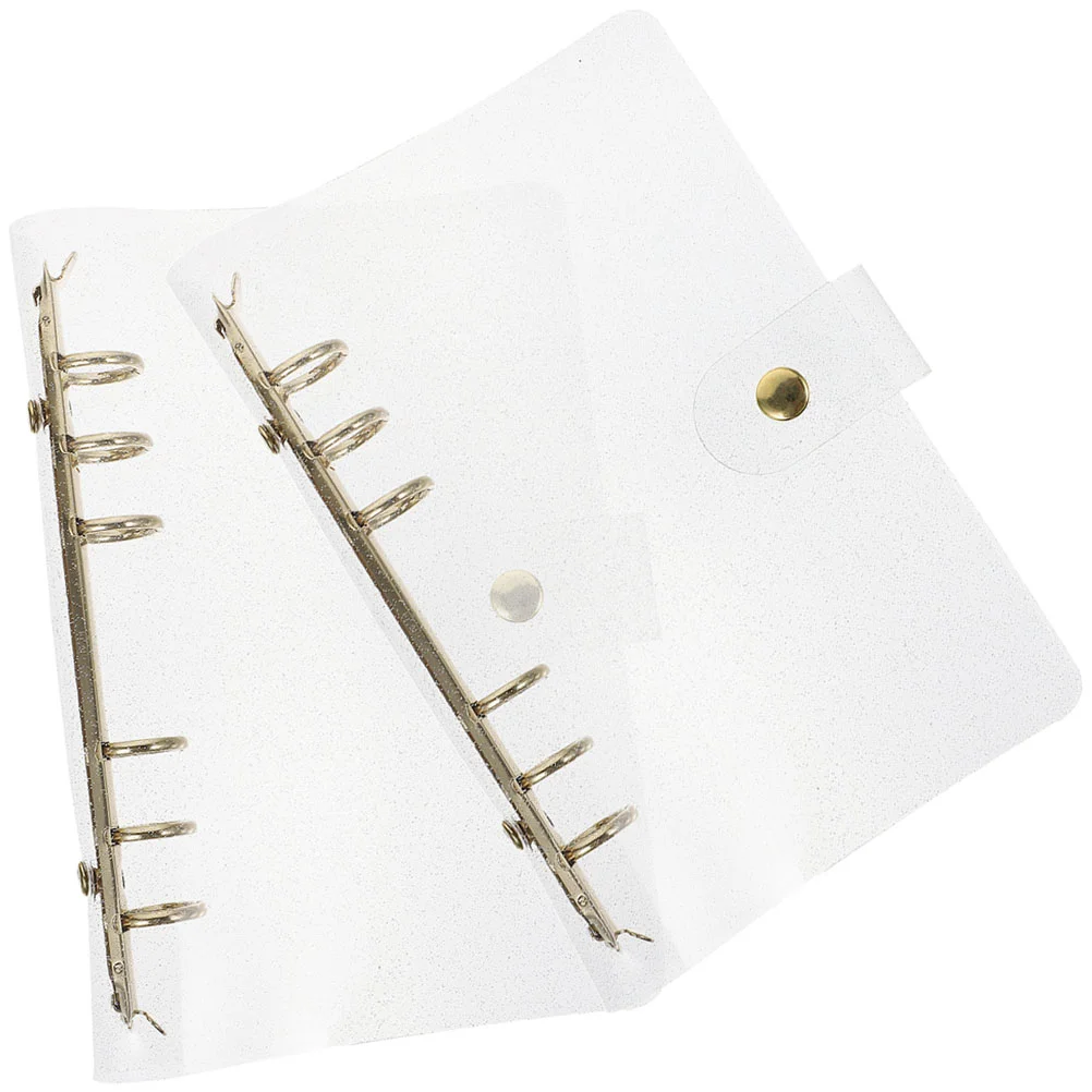 

2 Pcs The Notebook Planner Binder Plastic Cover Loose-leaf Notepad Pvc Shell Travel Ring