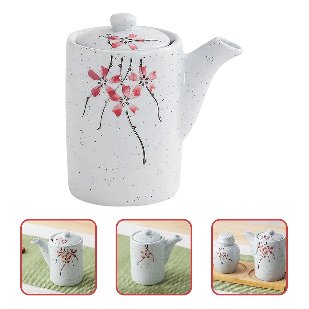 

Oil Bottle Vinegar Ceramic Japanese Cruet Dispenser Pot Olive Condiment Sauce Soy Container Liquid Cooking Seasoning Jar Bottles
