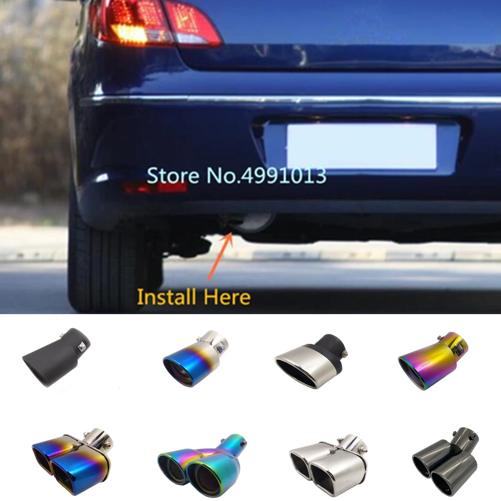 

1 шт., глушитель для выхлопной трубы, для Peugeot 408 2010 2011 2012