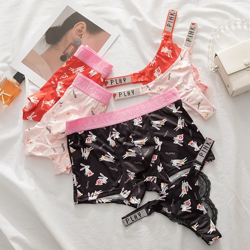 Новое поступление нижнее белье для пар милое с заниженной талией дышащие удобные