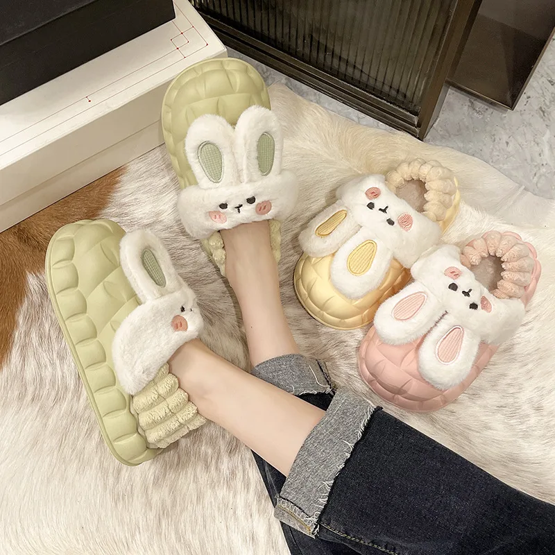 

Повседневные женские сабо на платформе, осенняя женская обувь без шнуровки, удобные сабо без застежки, новое платье, зимнее короткое плюшев...