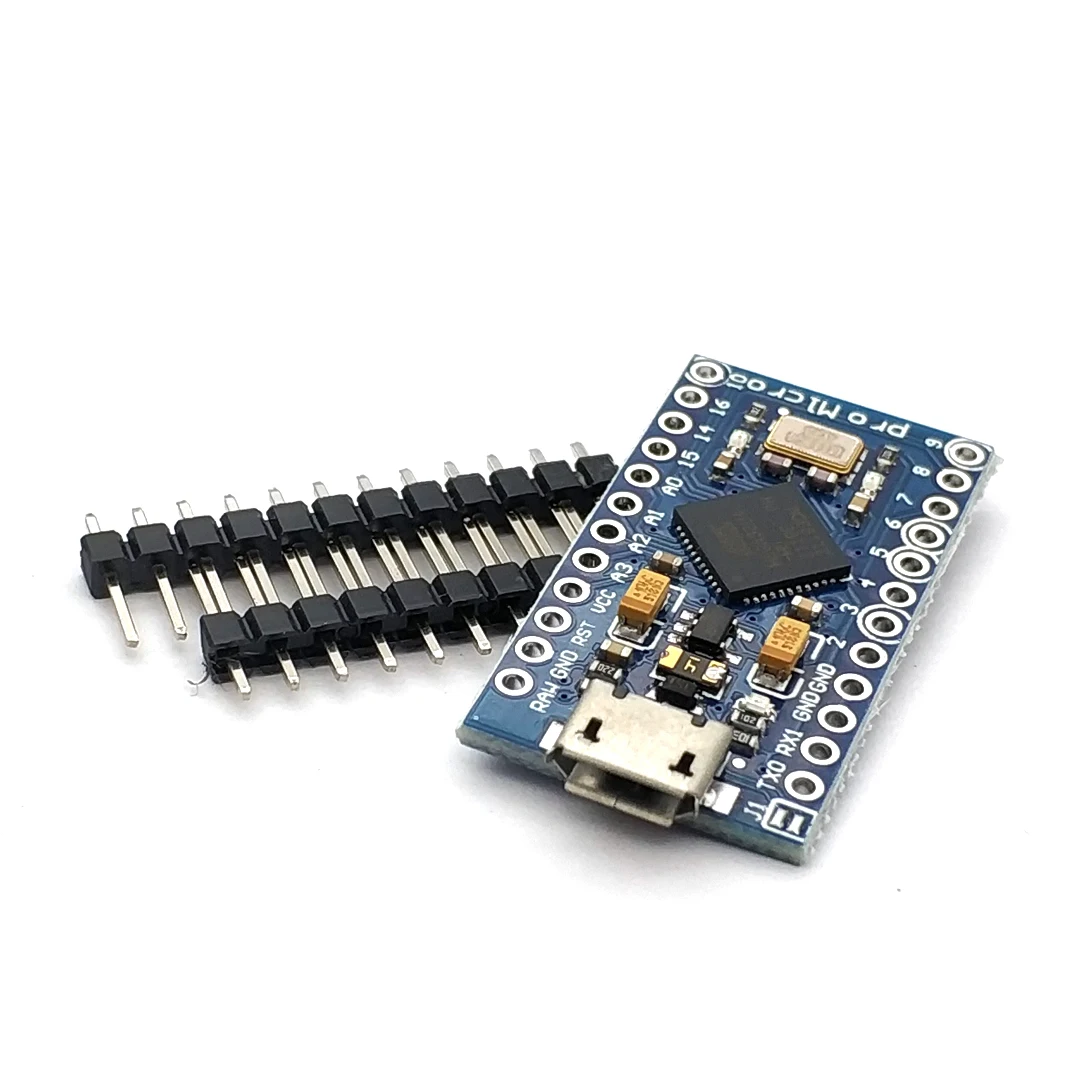 Фото Сменный ATmega32U4 Pro Micro ATmega32U4, 5 в 16 МГц, для Arduino Pro Mini с 2-рядным контактным разъемом для Leonardo Mini Usb интерфейса №3