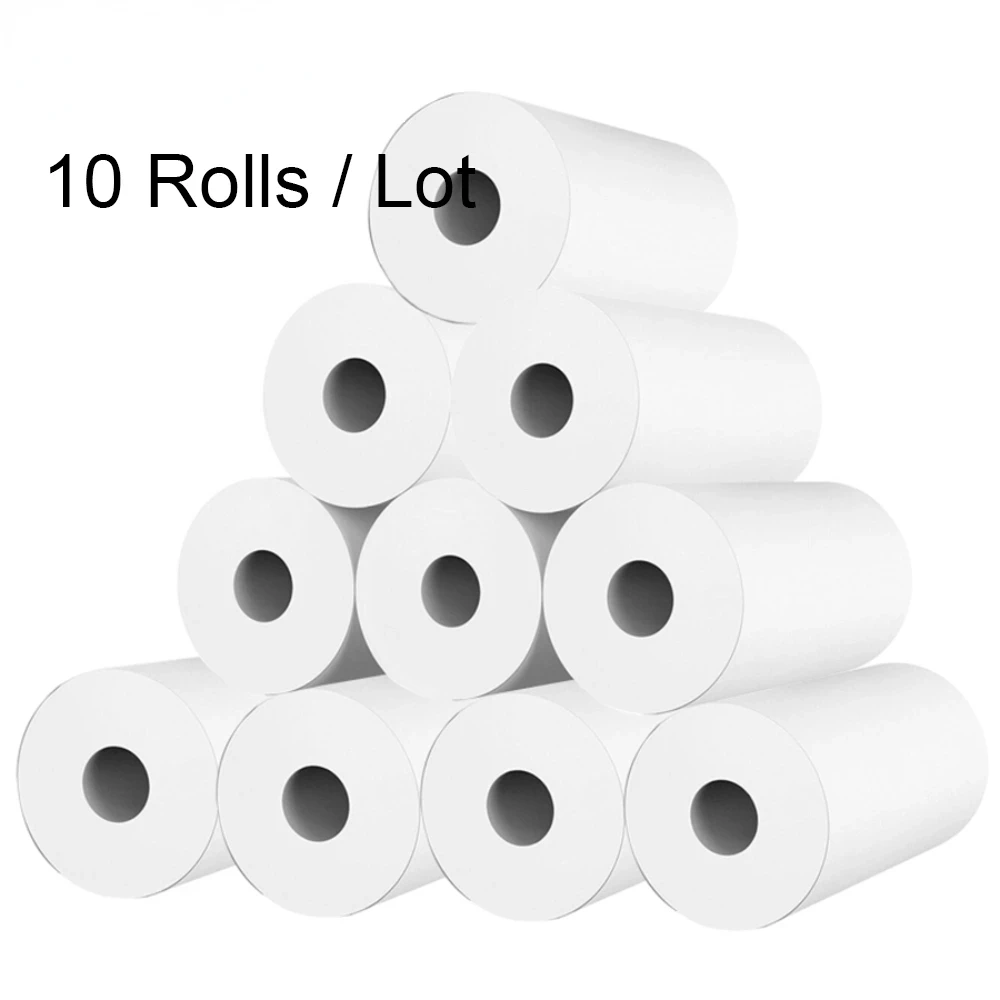 

10rolls/lot 57*30mm Thermal Paper White Children Camera Instant Print Kids Camera Printing Paper Replacement Accessories Parts