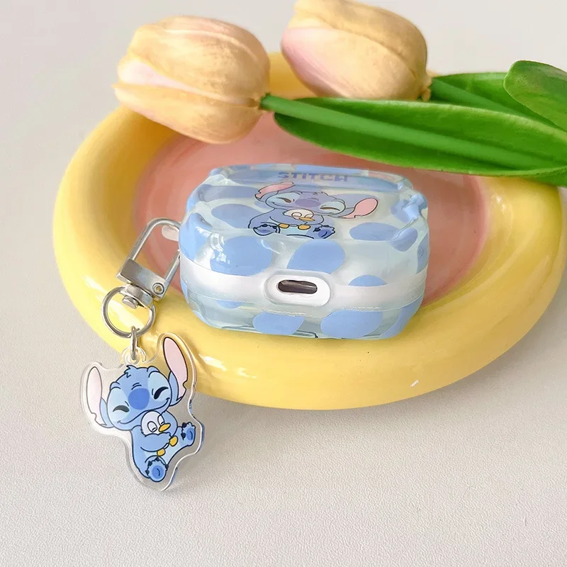 Наушники Disney Stitch аксессуары для Airpods 1/2 3 Pro Мультяшные противоударные Bluetooth