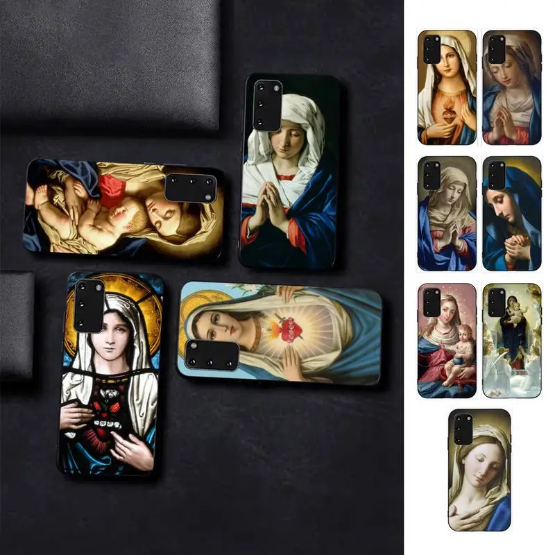 

LVTLV Virgin Mary Phone Case for Samsung S10 21 20 9 8 plus lite S20 UlTRA 7edge