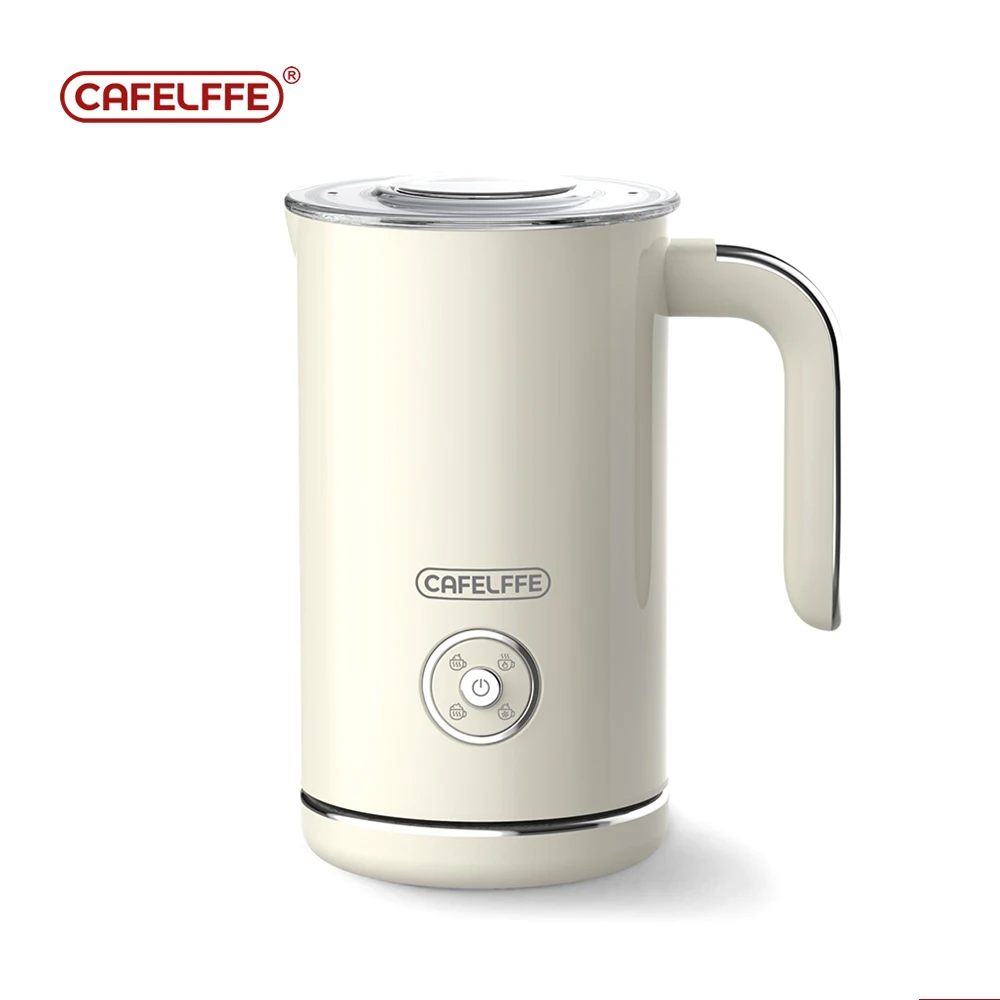 

Электрический вспениватель молока Cafelffe, вспениватель, миксер для шоколада, холодный/горячий капучино, полностью автоматический подогреватель молока, бытовая техника