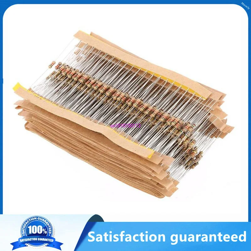 

200PCS/LOT 470 ohm 1/4W Carbon Film Resistors 5% Error 470R Ohm Color Ring Resistance