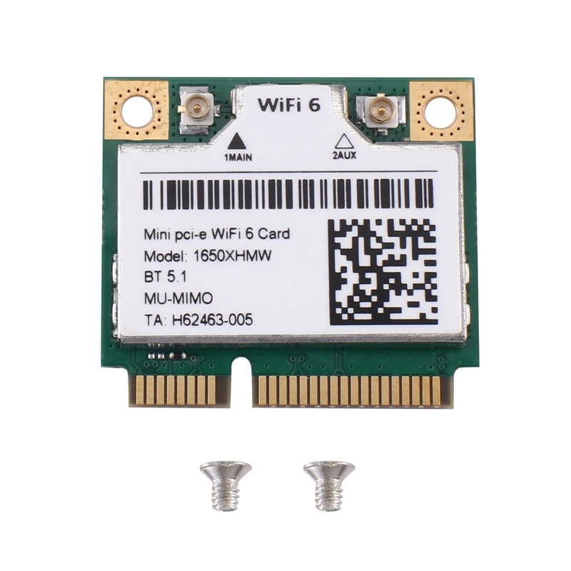 

1650X 1650XHMW AX200 Wi-Fi карта двухдиапазонный 2400 Мбит/с Bluetooth 5,1 мини Pcie Гигабитный беспроводной адаптер карта Поддержка Win11