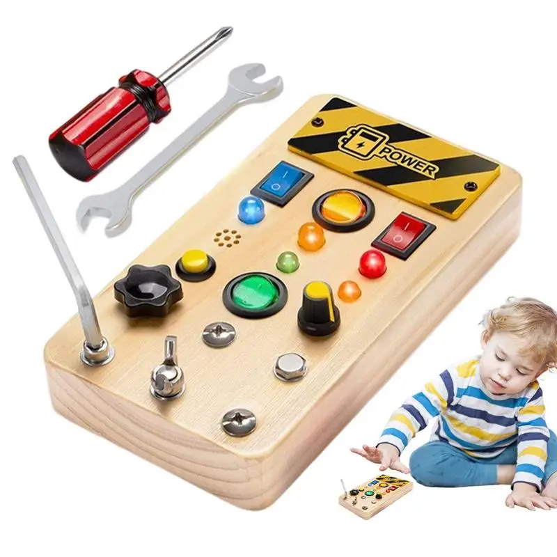

Sensory Board Montessori Board Toddler Toy Wooden Busy Educational Learning Toy Sensory Educational Toys For Kids Boys Girls