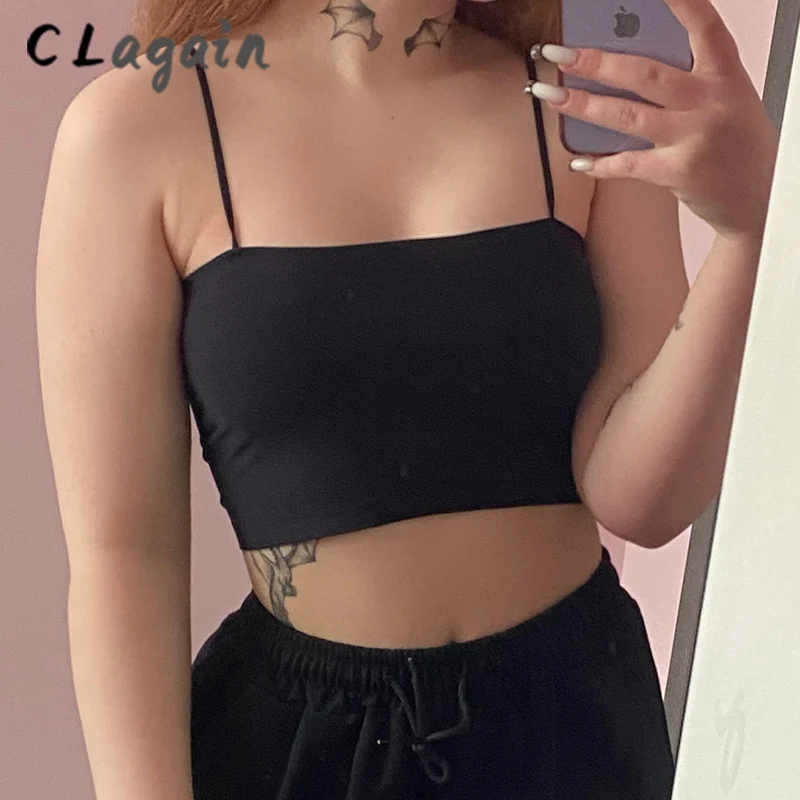 Купи Sexy Bralette Top Tanks for Women Push Up Bras Lingerie Spaghetti Ice Silk Crop Top Camis Seamless Word Sling Female Tube Top за 200 рублей в магазине AliExpress