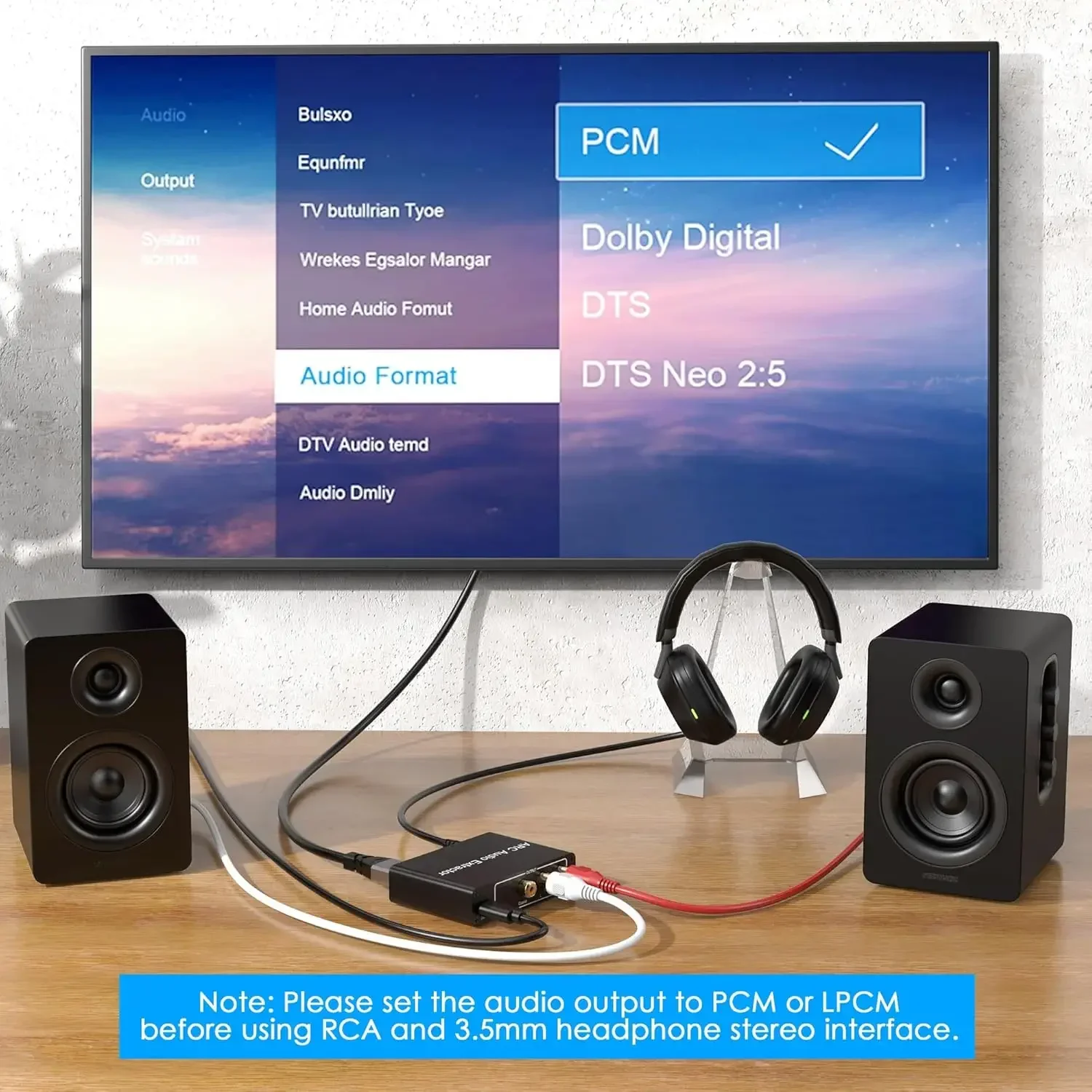 Фото Аудиоконвертер HDMI ARC 192 кГц: HDMI ARC в SPDIF коаксиальный L/R стерео, RCA 3,5 мм стерео аудиоадаптер для ТВ, саундбара, колонок №4