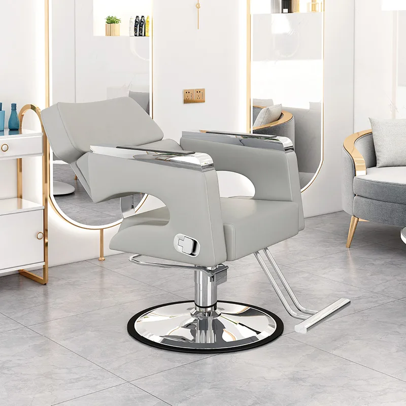Парикмахерское кресло для салона парикмахерской вращающееся кресло-тележка с