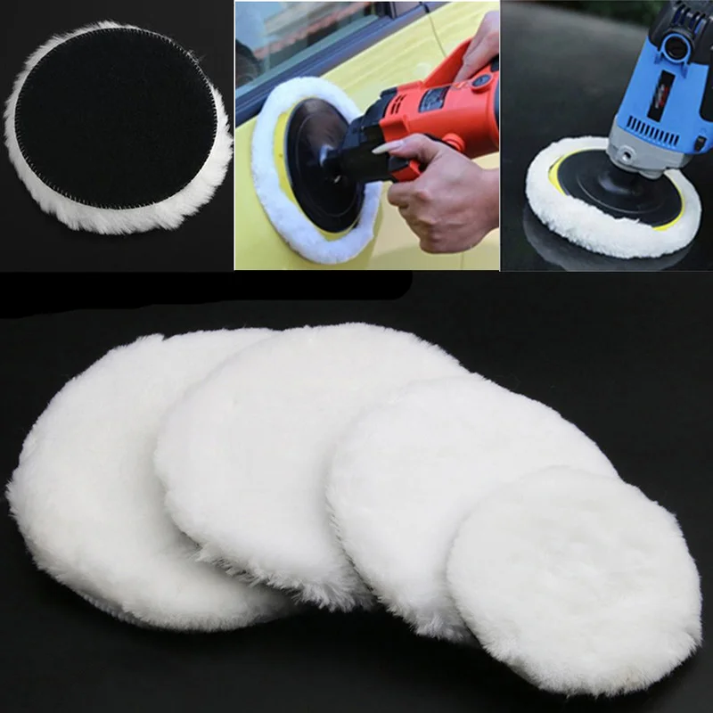 

3/4 /5/6/7 zoll Auto Polish Pad Disc Imitiert Wolle Weiche Polieren Pad Auto Körper Wachsen Buffer Polierer Universal pflege Wer