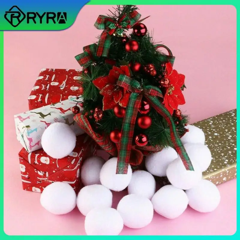 

Снежные боевые шары 2,7 дюймов, Рождественские Зимние праздничные фотообои для помещений и улицы