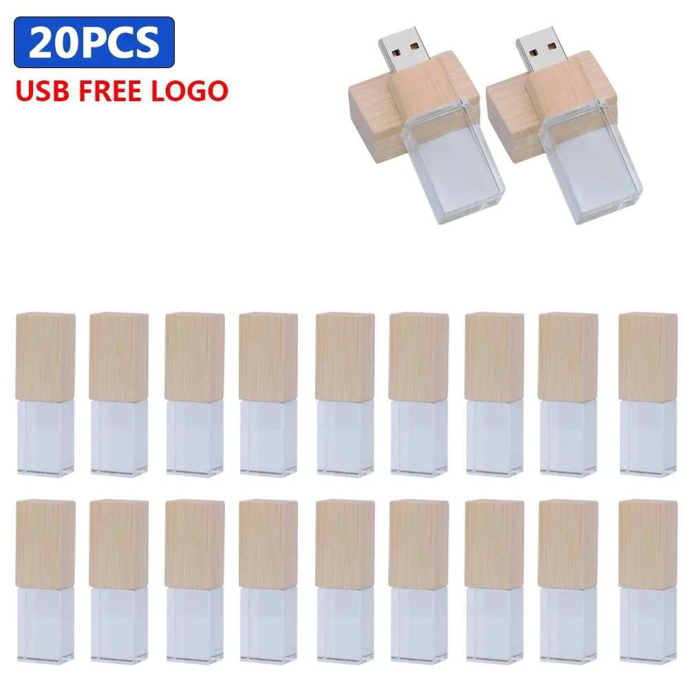 

20 шт., деревянный флэш-накопитель, 8 ГБ, 16 ГБ, 32 ГБ, 64 ГБ