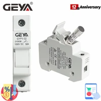 geya gypv 32 photovoltaic gpv fuse holder with 1038mm fuse link 1000vdc 10a 20a 30a dc fuse