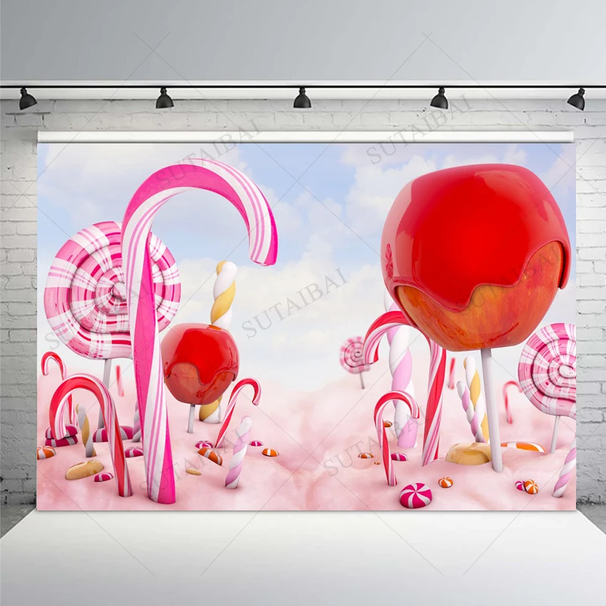 

Конфеты Розовый Милый Постер фон мечтательная сцена дети счастливый сладкий фотосессия виниловый баннер фотобудка фотостудия реквизит