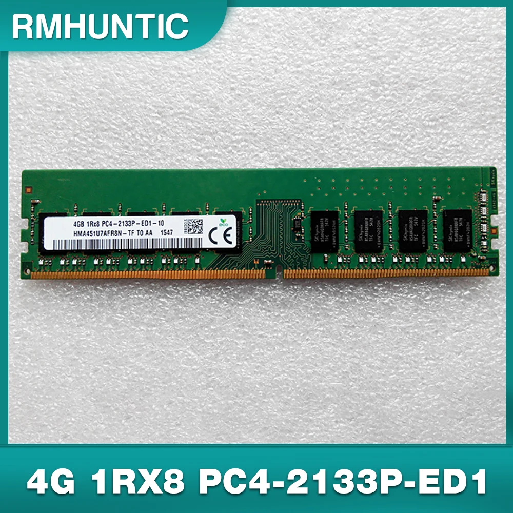 1PC 4GB 1RX8 PC4-2133P-ED1 DDR4 2133 RAM ECC UDIMM для SK Hynix Memory HMA451U7AFR8N-TF