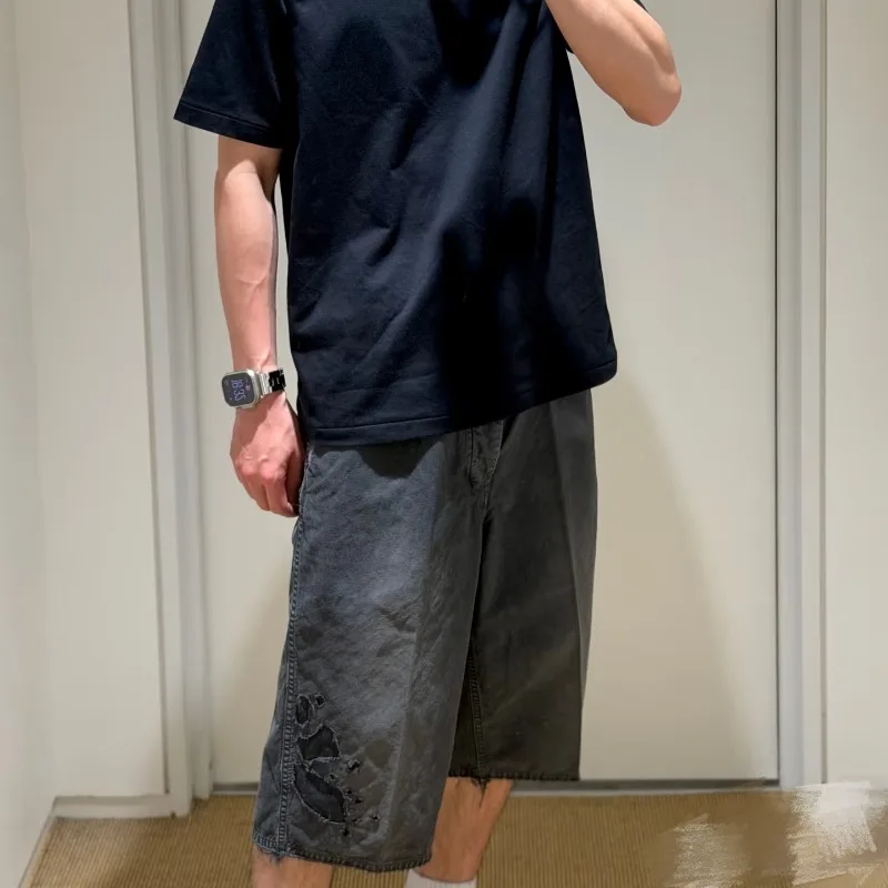 Фото Шорты VISVIM WMV BROADER CHINO SHORTS CRASH, укороченные брюки №2