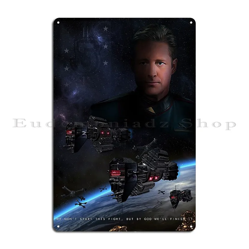 

Металлическая табличка Babylon 5