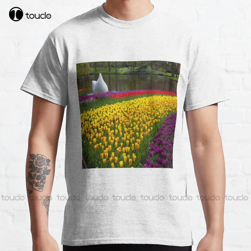 

Keukenhof Classic T-Shirt Black Shirts Funny Art Harajuku Streetwear Cartoon Fashion Creative Leisure Funny Harajuku T Shirt Tee