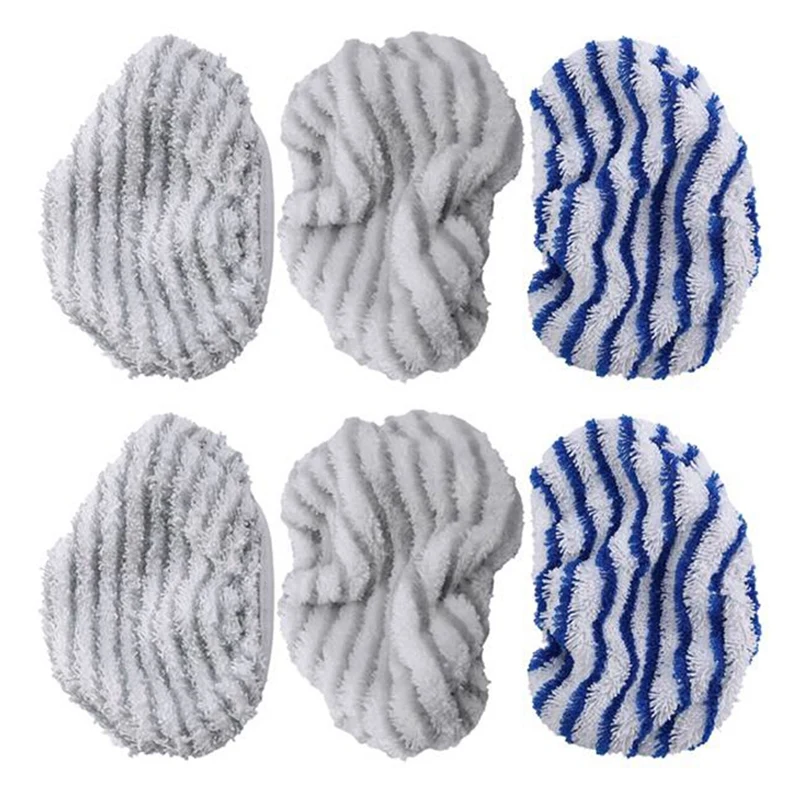 

6Pcs Microfibre Cloth Pads For Rowenta Clean&Steam ZR005801 Cleaner Accessory For Various Floors Quick Cleaning &Drying