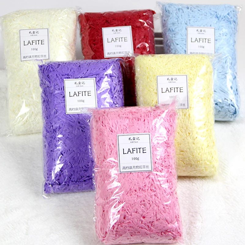 

100g Colorful Shredded Crinkle Paper Party Gift Box Filler Craft Decoration
