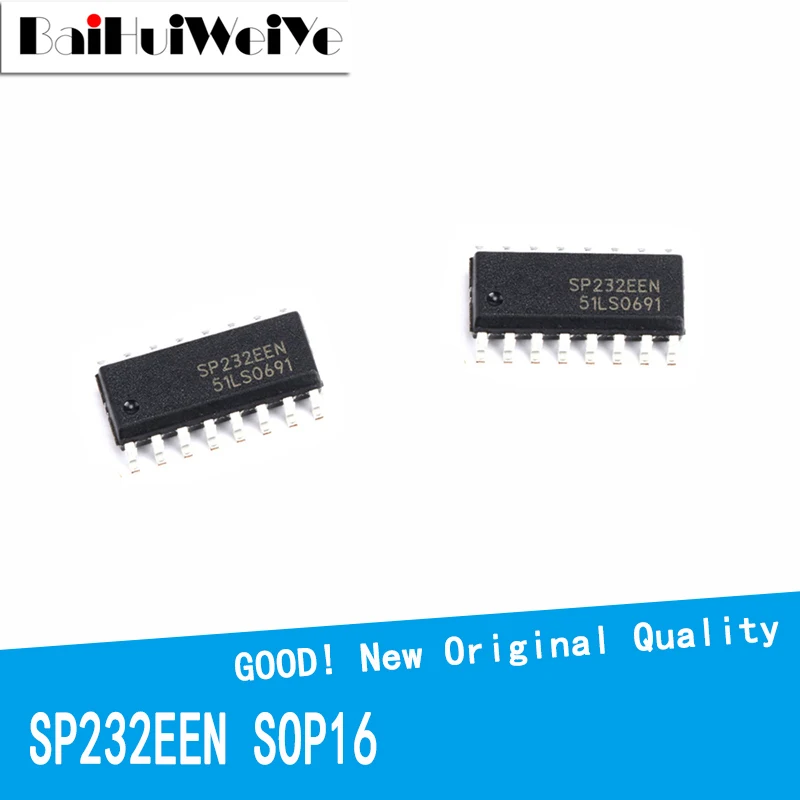 

10PCS/LOT SP232EEN SP232 SP232ECN SOP-16 SOP16 SMD RS232 Transceiver Chip New Original Good Quality Chipset