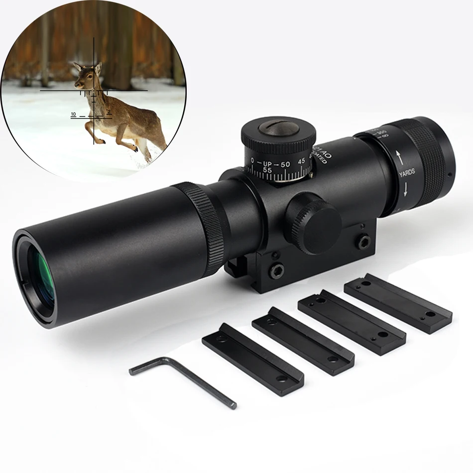 Охотничий прицел 4x21 AO, тактический прицел, компактный охотничий оптический прицел для винтовки Airsorft