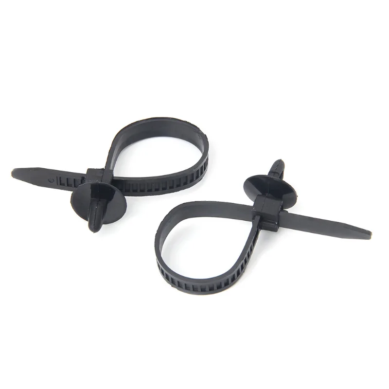 

14cm Cable Ties Clamp 30pcs 200mm Self-Locking Nylon Black Strap Push Mount Ties Retainer Durable High Quality