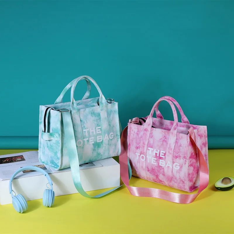 

Вместительные холщовые сумки-тоуты для женщин, роскошные дизайнерские брендовые дамские сумочки через плечо с надписью, женский кошелек, 2022