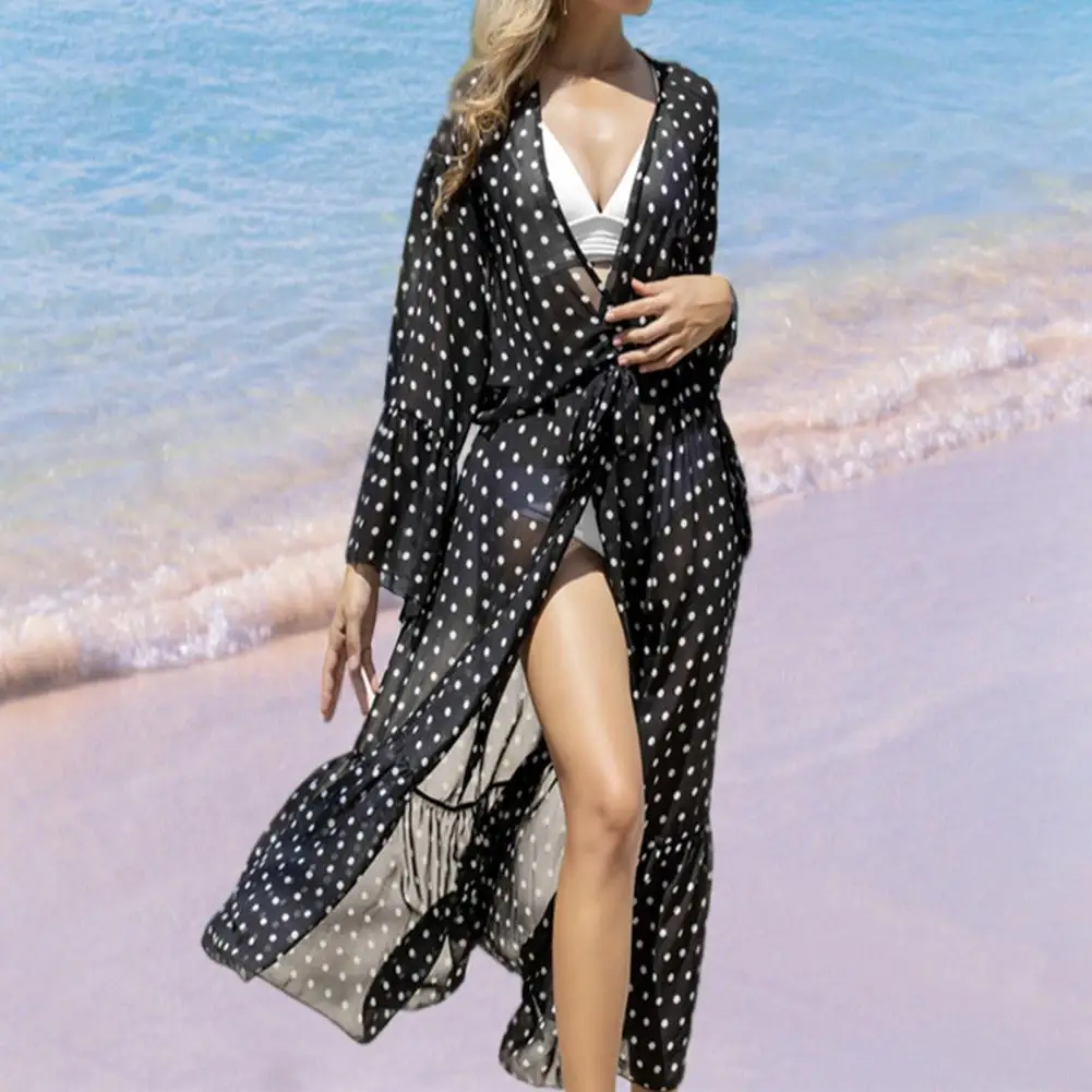 

Bikini Cover up Beach Kimono Rayon Print Multi Over size Beachwear 2022 Tunic Swimsuit Cover up Women Beach Shirt Long Dress