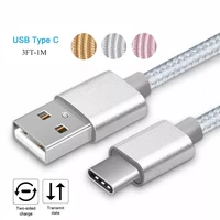 usb type c cable nylon braided fast charger cord for samsung galaxy s10 s9 note 9 8 s8 pluslg v30 v20 g6 g5google pixel
