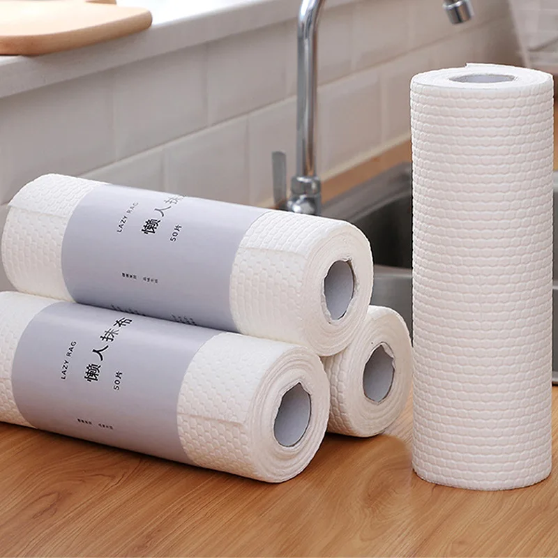

Cleaning Cloths Paper Towels Reusable Paper Towels Washable Roll Towel Kitchen Cleaning Roll Alternative Paper Towels Home Clean