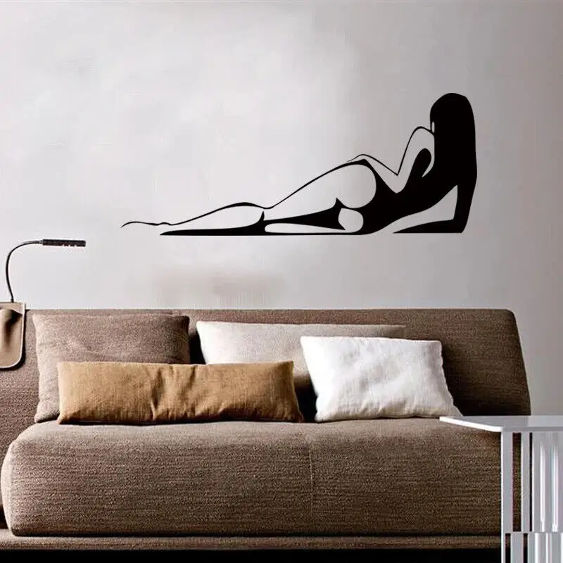Новый дизайн наклеек на стену Горячая сексуальная женщина Голая девушка крутая