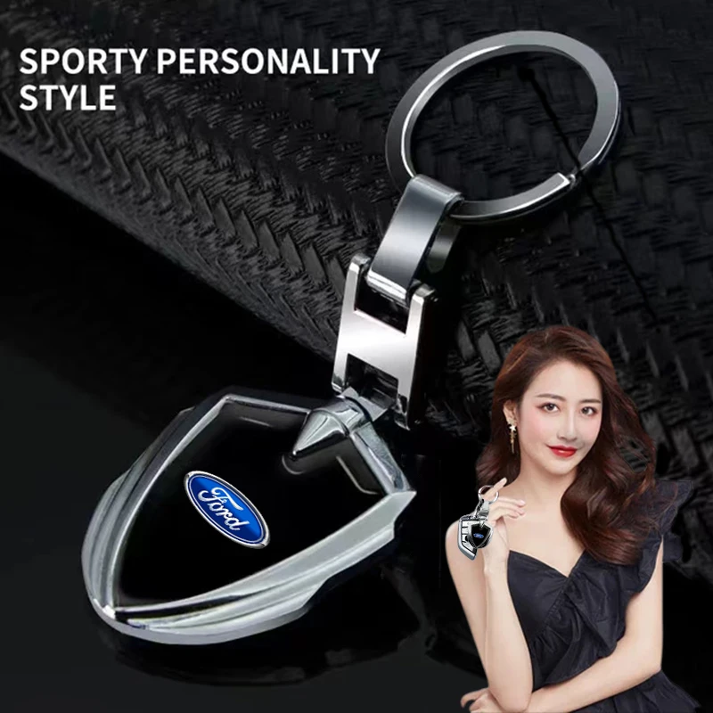 3D металлические брелоки для ключей с логотипом автомобиля брелок Стайлинг Ford Focus