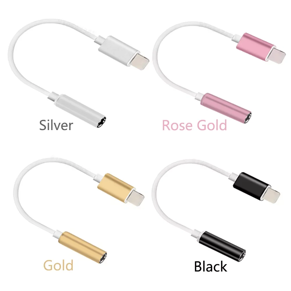 

ForLightning To 3.5mm Jack Adapter 2in1 Headphone Audio Music Play For iPhone 13 12 Mini 11 Pro XS Max XR SE Aux Cable Splitter
