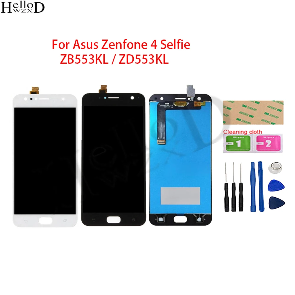 

100% Tesed LCD Screen For Asus Zenfone 4 Selfie ZB553KL ZD553KL LCD Display Touch Screen Digitizer Assembly Replacement Parts