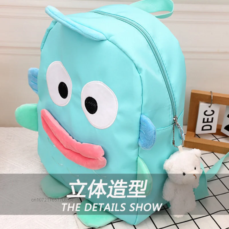 Sanrio Hangyodon вышитые Мультяшные рюкзаки на молнии большой вместительный школьный