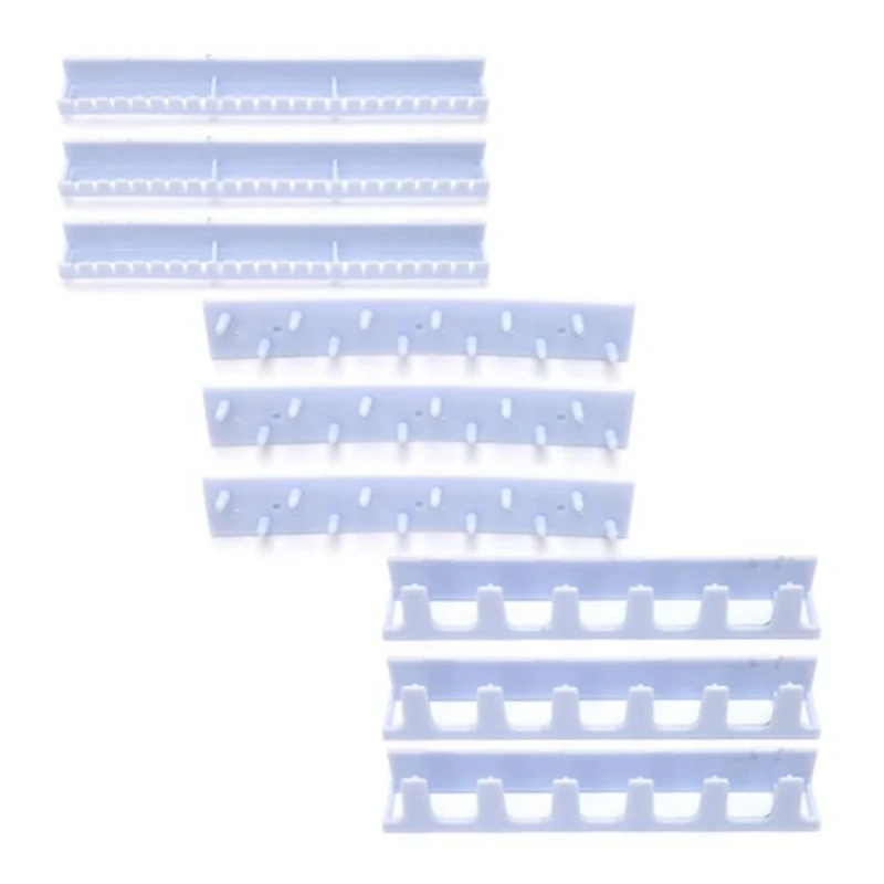 

9Pcs Jewelry Storage Hooks Adhesive Paste Hanger Rack Ornaments Display Sticky Hook