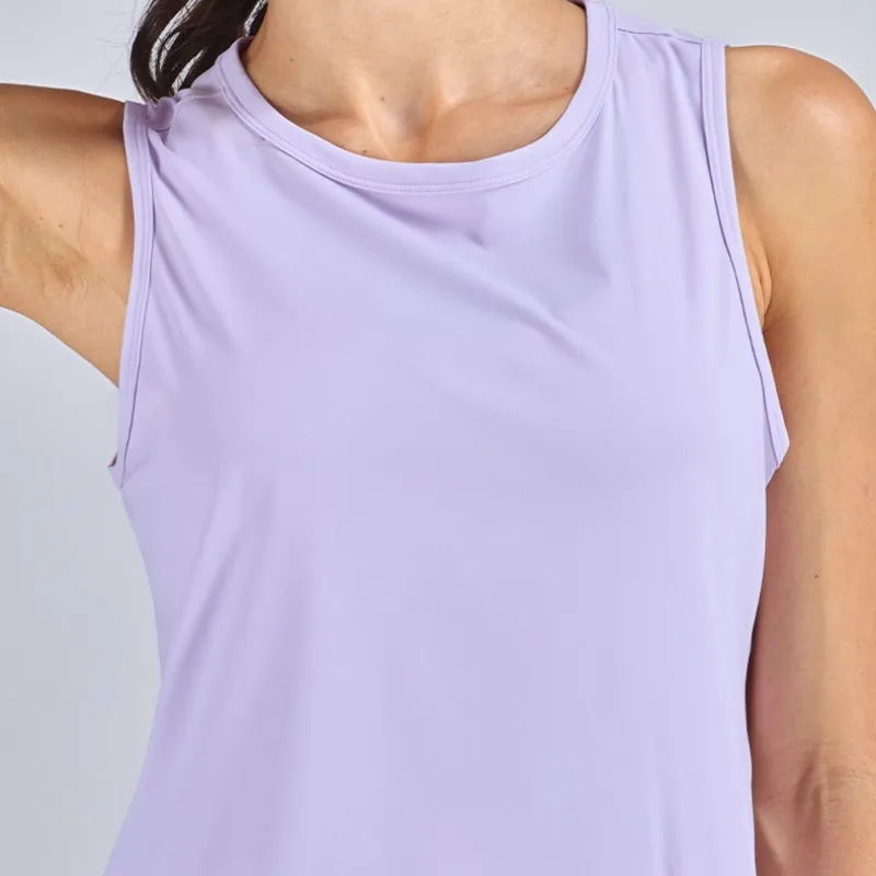 Yoga Tank Top Women's Summer New Light Nude Yoga Dress Slim Fit Sleeveless Cover Up High Waist Quick Drying Fitness Sports Tank