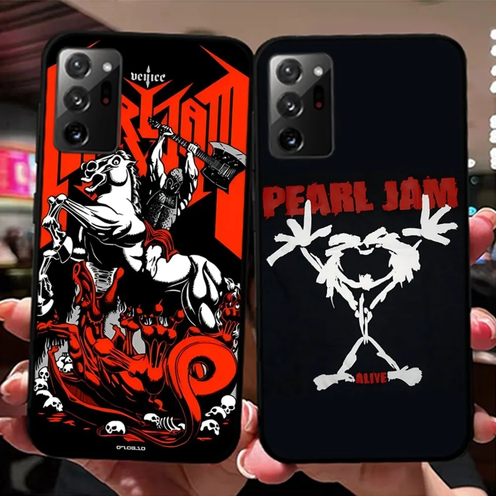 Banda P-Pearl J-Jam Ten Art Rock Phone Case For Samsung Note 8 9 10 20 Pro Plus Lite M 11 30 21 31 51 A 22 42 02 03