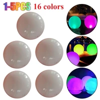 1 5pc glowing inflatable luminous beach ball remote control led light swimming pool party play ball water party game swim sports