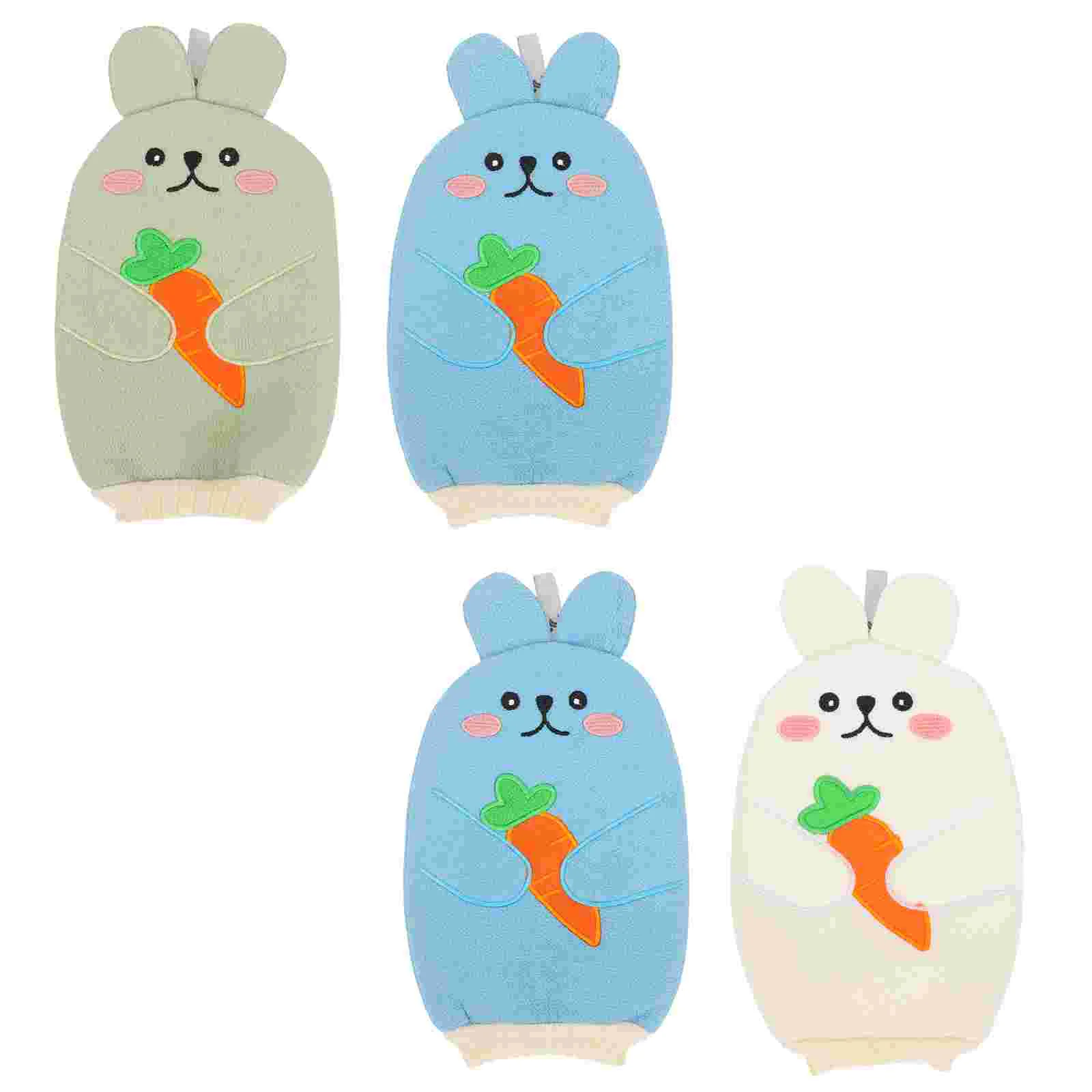 

4Pcs Household Bath Cleaning Exfoliating Bath Scrubbing Towel (Random Color)