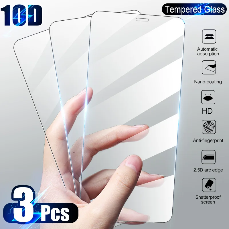 

3Pcs Tempered Glass For Huawei P30 P40 P20 P10 Lite Pro P Smart 2019 Screen Protector For Honor 20 Mate 30 10i Lite 8X 9X Glass