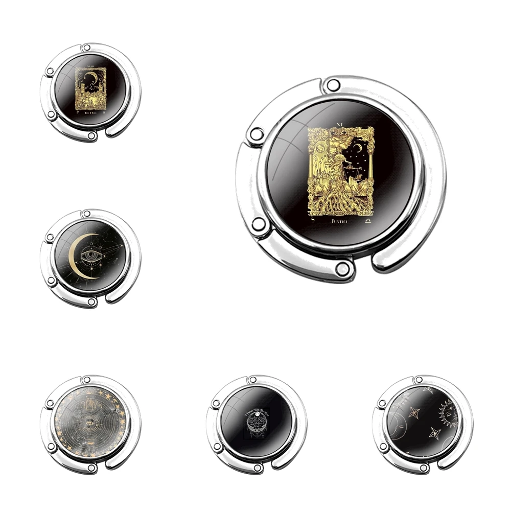 Гигантский складной кошелек Таро августа Луна крючок для женского стола сумка