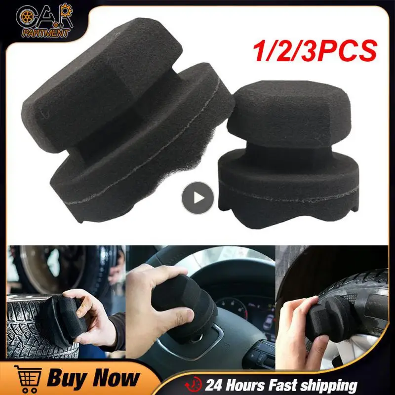 

1/2/3PCS Car Wax Polishing Sponge hexagonal grip applicator hand tire wax sponge High Density Foam Sponge For Auto Waxing