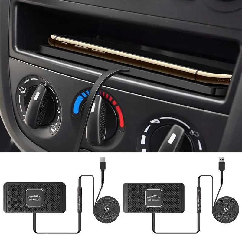 

15W Fast Wireless Charger 5V/3A Non-slip Car Wireless Charging Pad Mobile Phone Wireless Charger For Phone Charging Stand